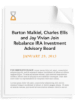 Burton Malkiel, Charles Ellis and Jay Vivian Join Rebalance Investment Committee