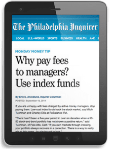Why pay manager fees, use low-cost index funds instead
