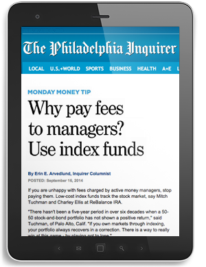 Why pay manager fees, use low-cost index funds instead