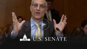 Scott Puritz of Rebalance address a Senate subcommittee on retirement